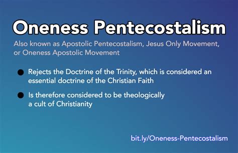 Oneness Pentecostalism .